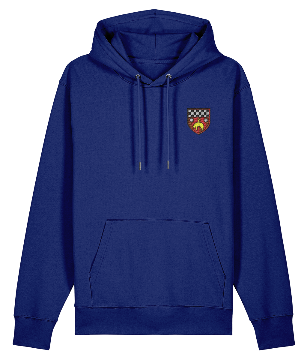 Skipton RFC Minis & Juniors Organic Adult Hoodie with club crest on the left chest
