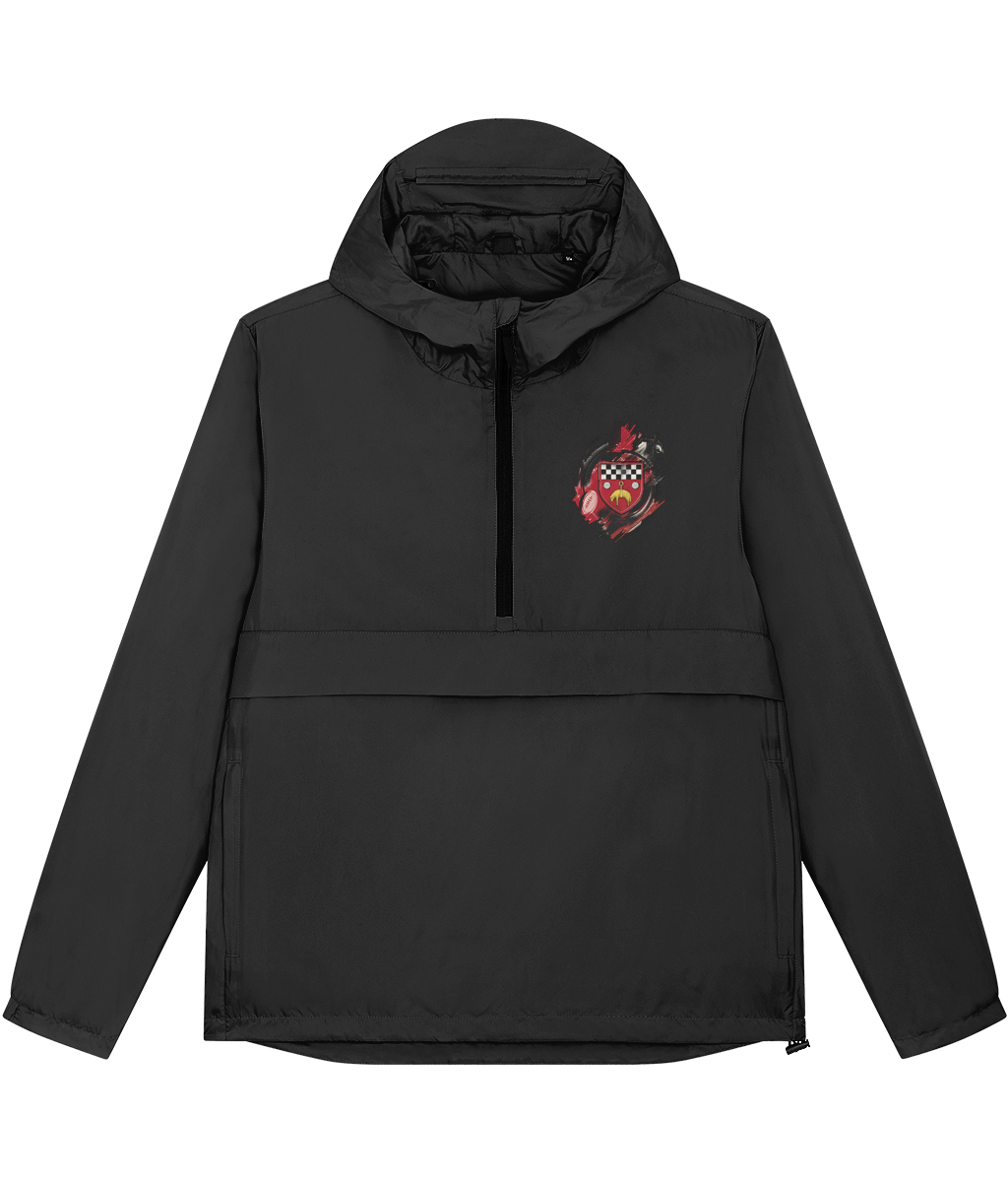 Skipton RFC Minis & Juniors Speeder showerproof jacket front view with left chest club branding