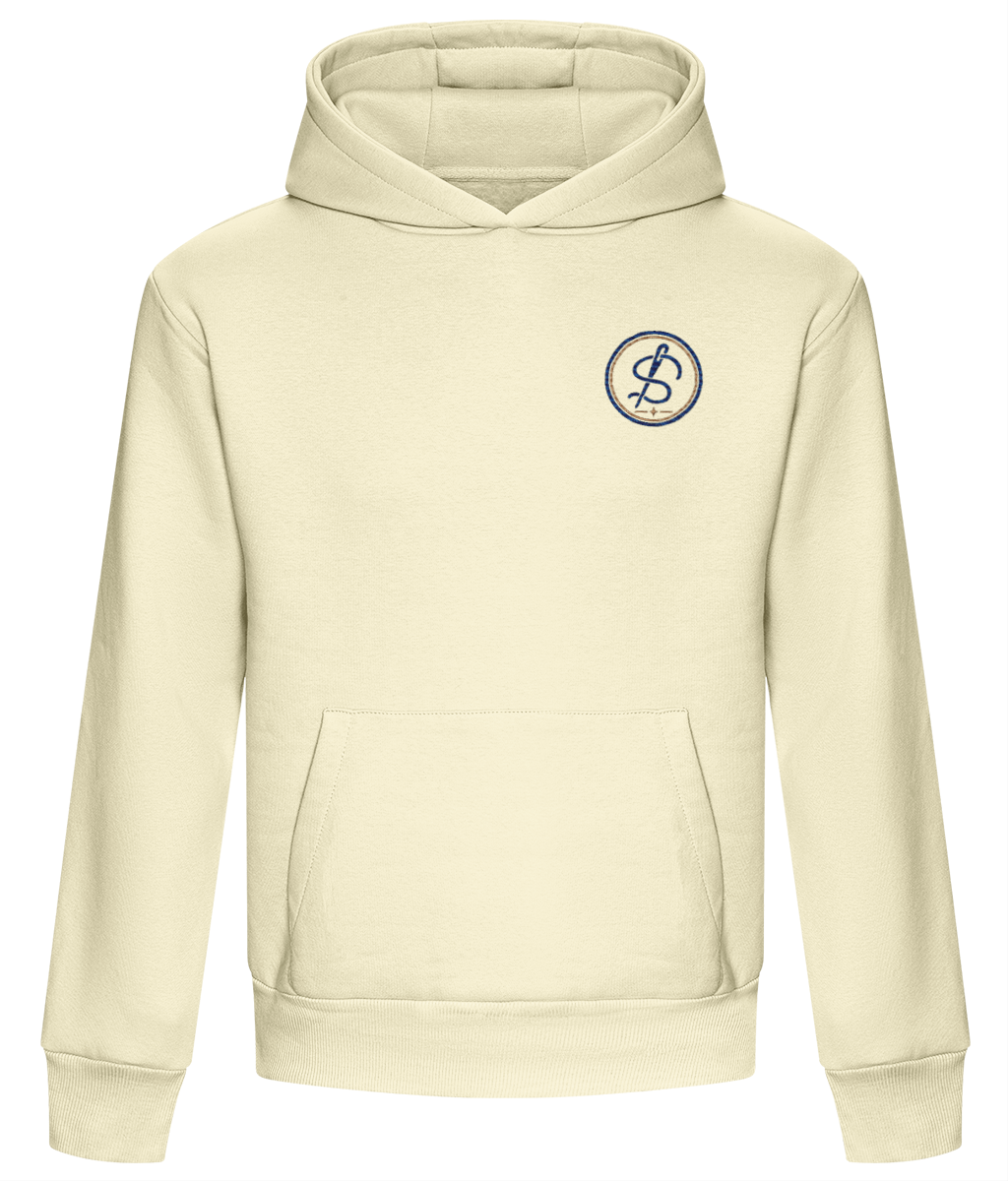 Integrity Mark embroidered heavyweight boxy hoodie colour option