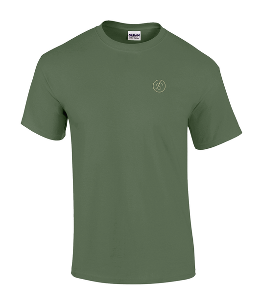 24 Inch Gauge premium Tools of Integrity T shirt front view on Gildan Ultra Cotton