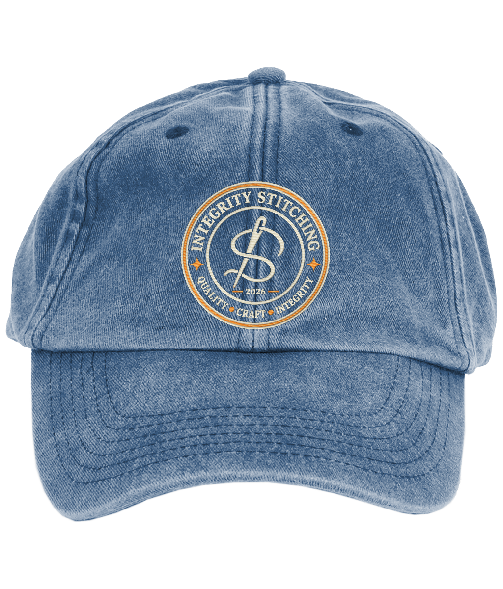 The Standard embroidered vintage low profile cap colour option