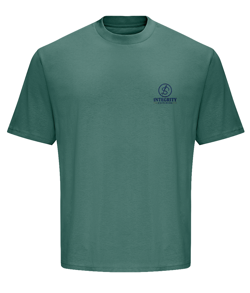 The Signature embroidered heavyweight T shirt colour option