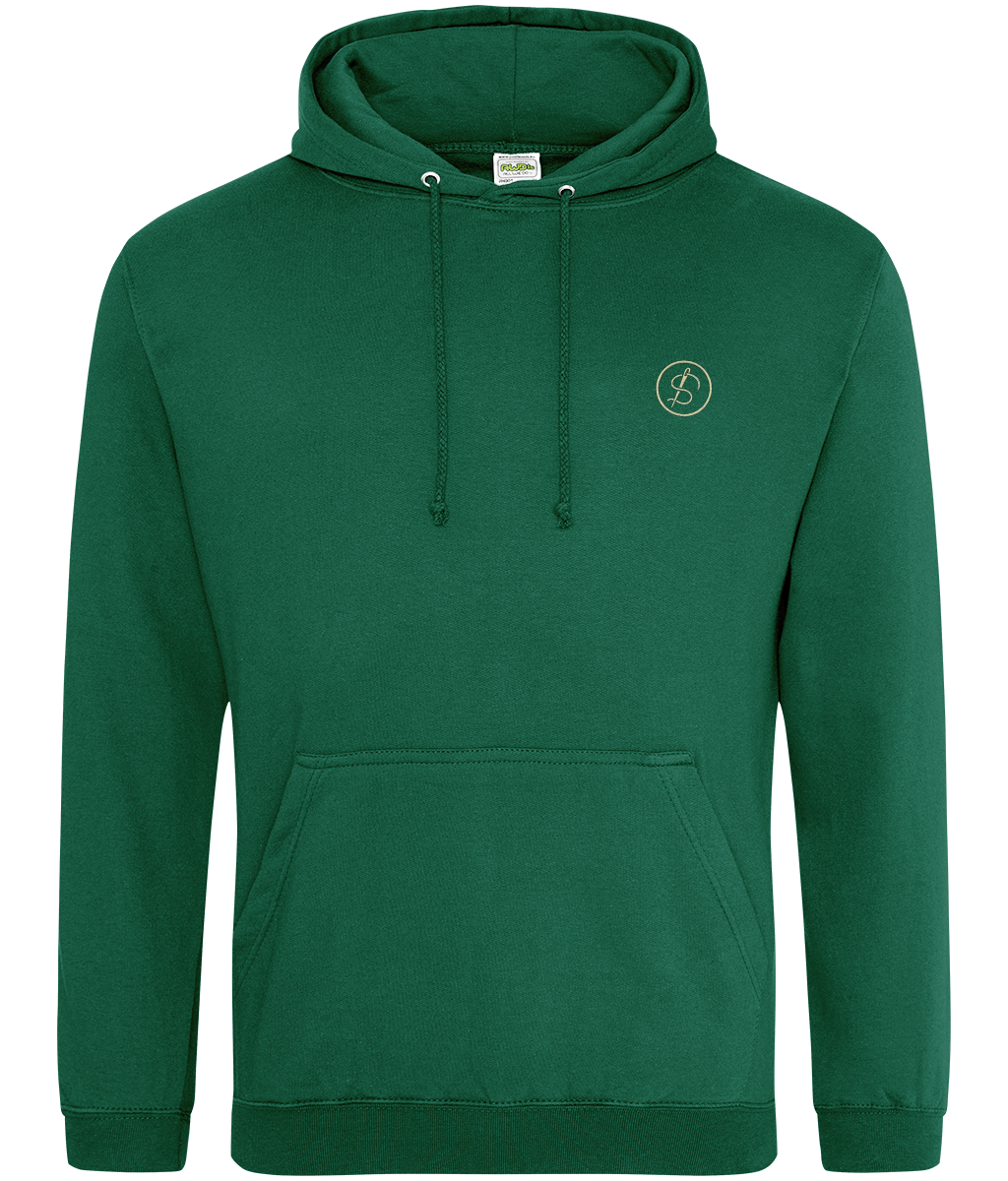 24 Inch Gauge Tools of Integrity hoodie front view on an AWDIS College Hoodie colour option