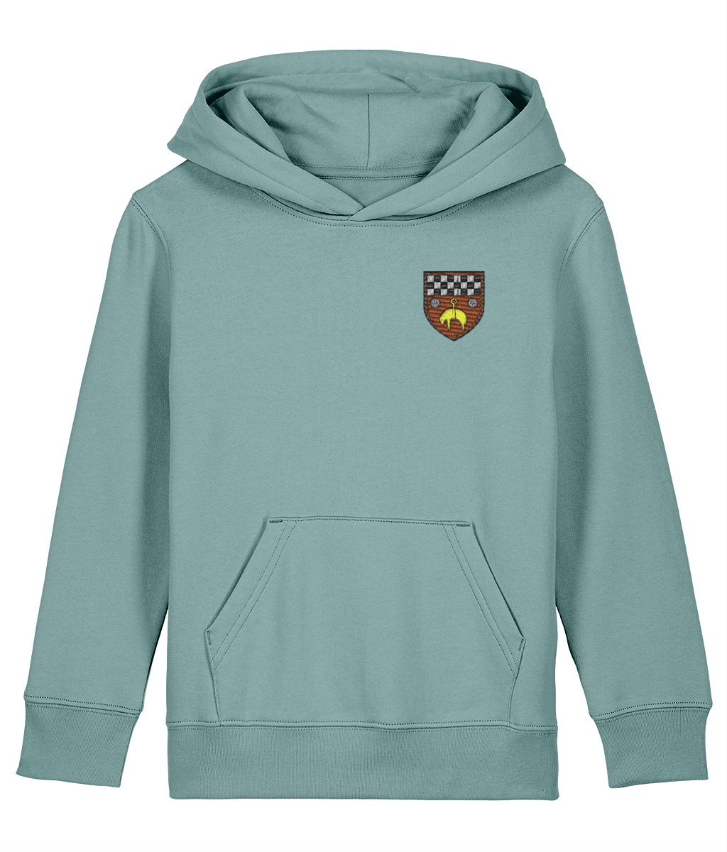 Skipton RFC Minis & Juniors Organic Kids Hoodie with club crest on the left chest