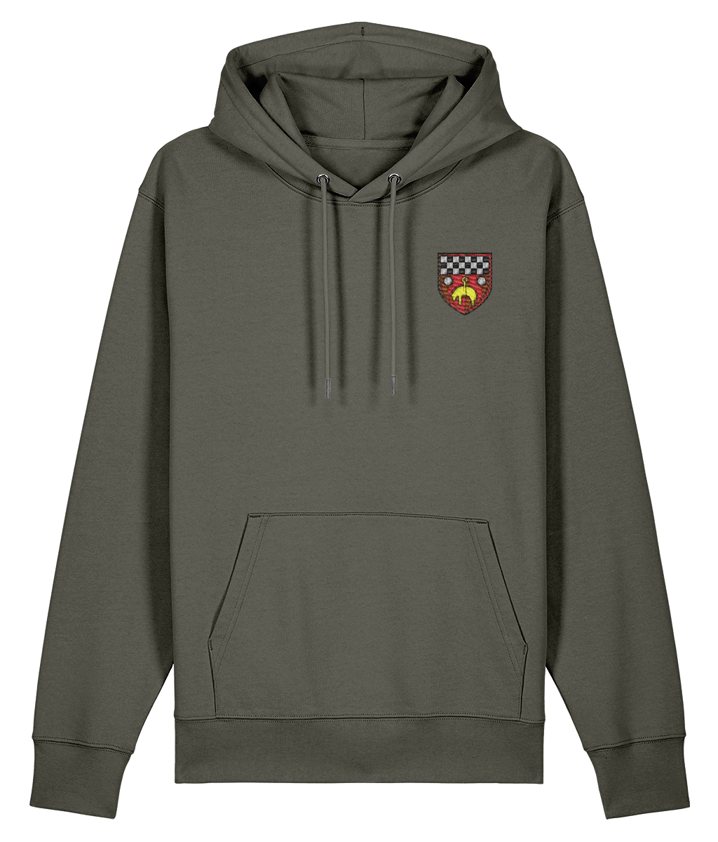 Skipton RFC Minis & Juniors Organic Adult Hoodie with club crest on the left chest