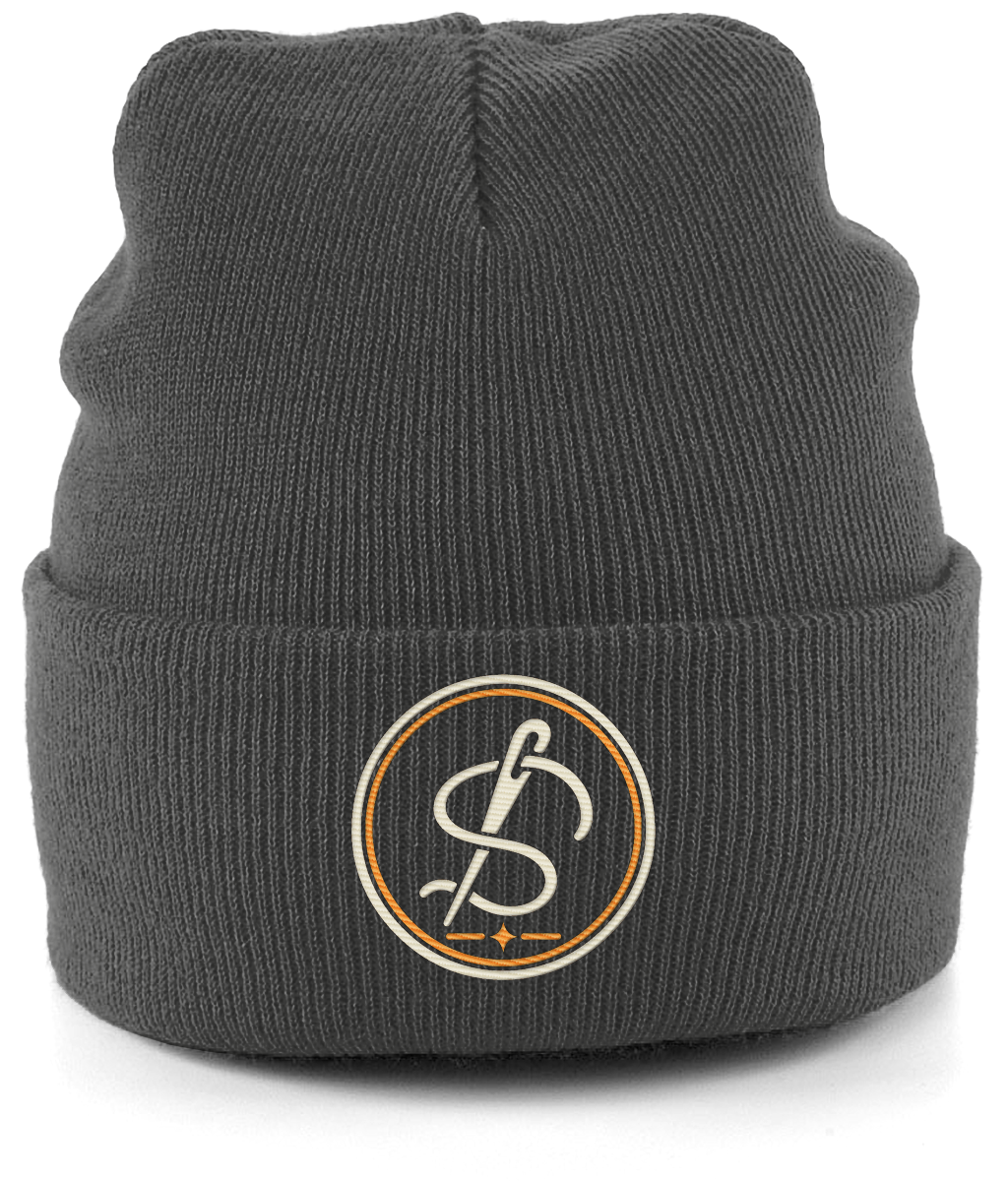 Integrity Mark embroidered cuffed beanie