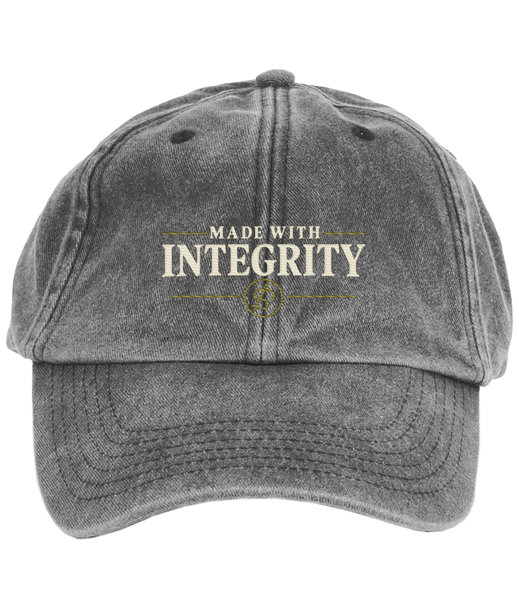 Made With Integrity embroidered vintage low profile cap
