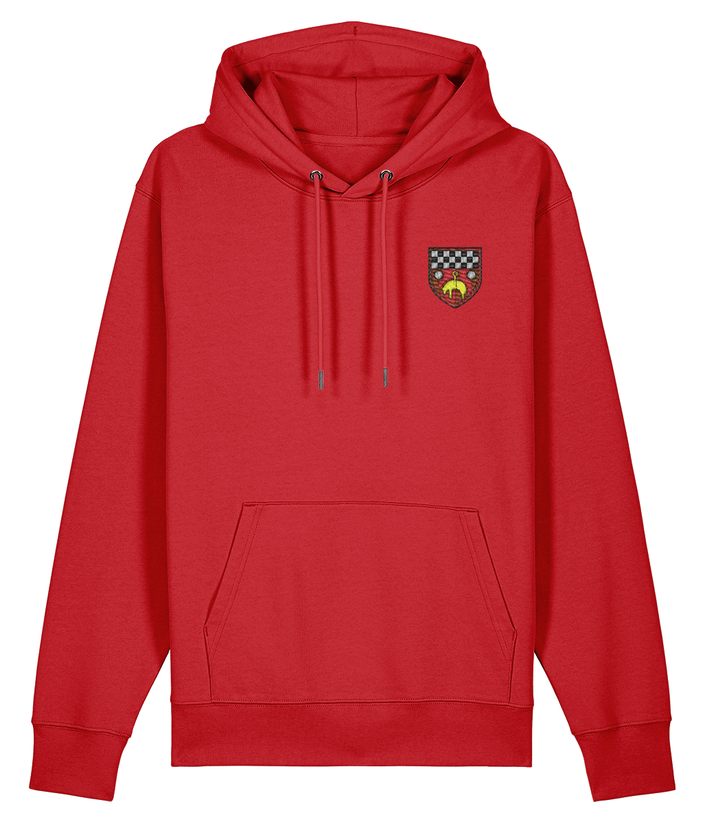 Skipton RFC Minis & Juniors Organic Adult Hoodie with club crest on the left chest