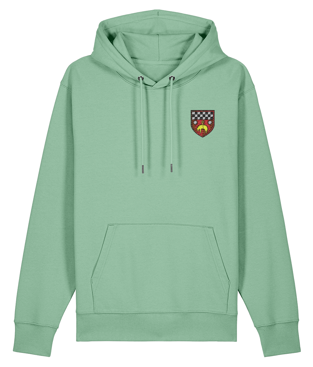 Skipton RFC Minis & Juniors Organic Adult Hoodie with club crest on the left chest