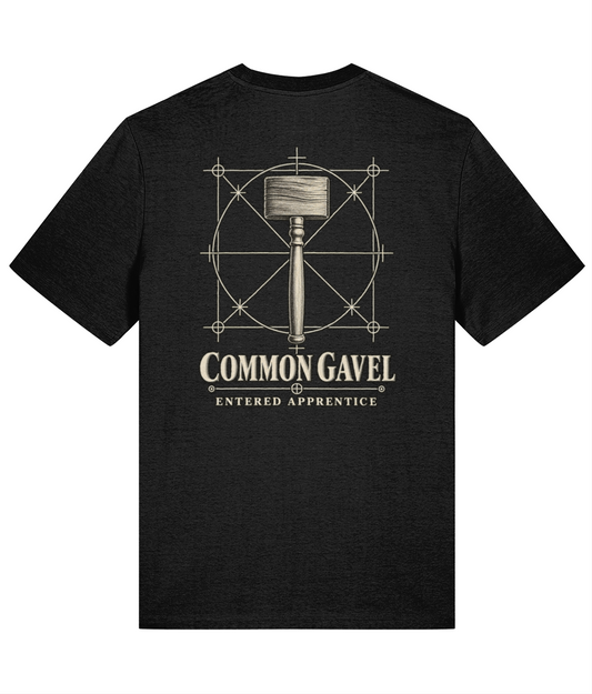 Common Gavel Tools of Integrity T shirt back design featuring the Common Gavel