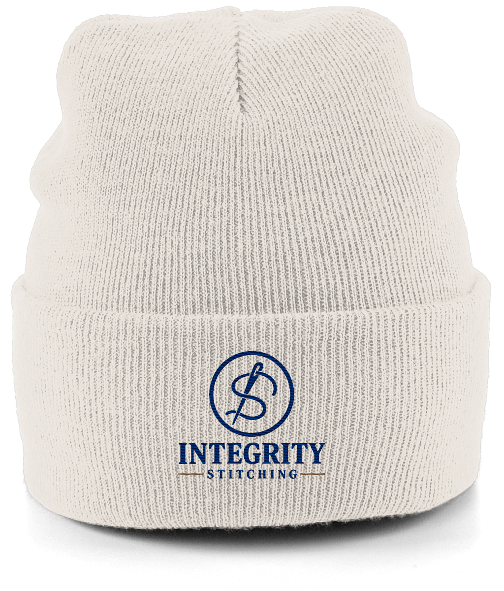 The Signature embroidered cuffed beanie colour option