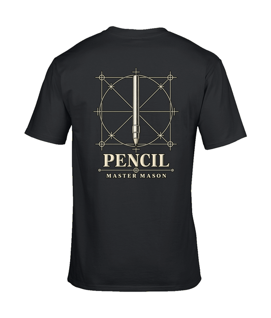 Pencil premium Tools of Integrity T shirt back design featuring the Pencil