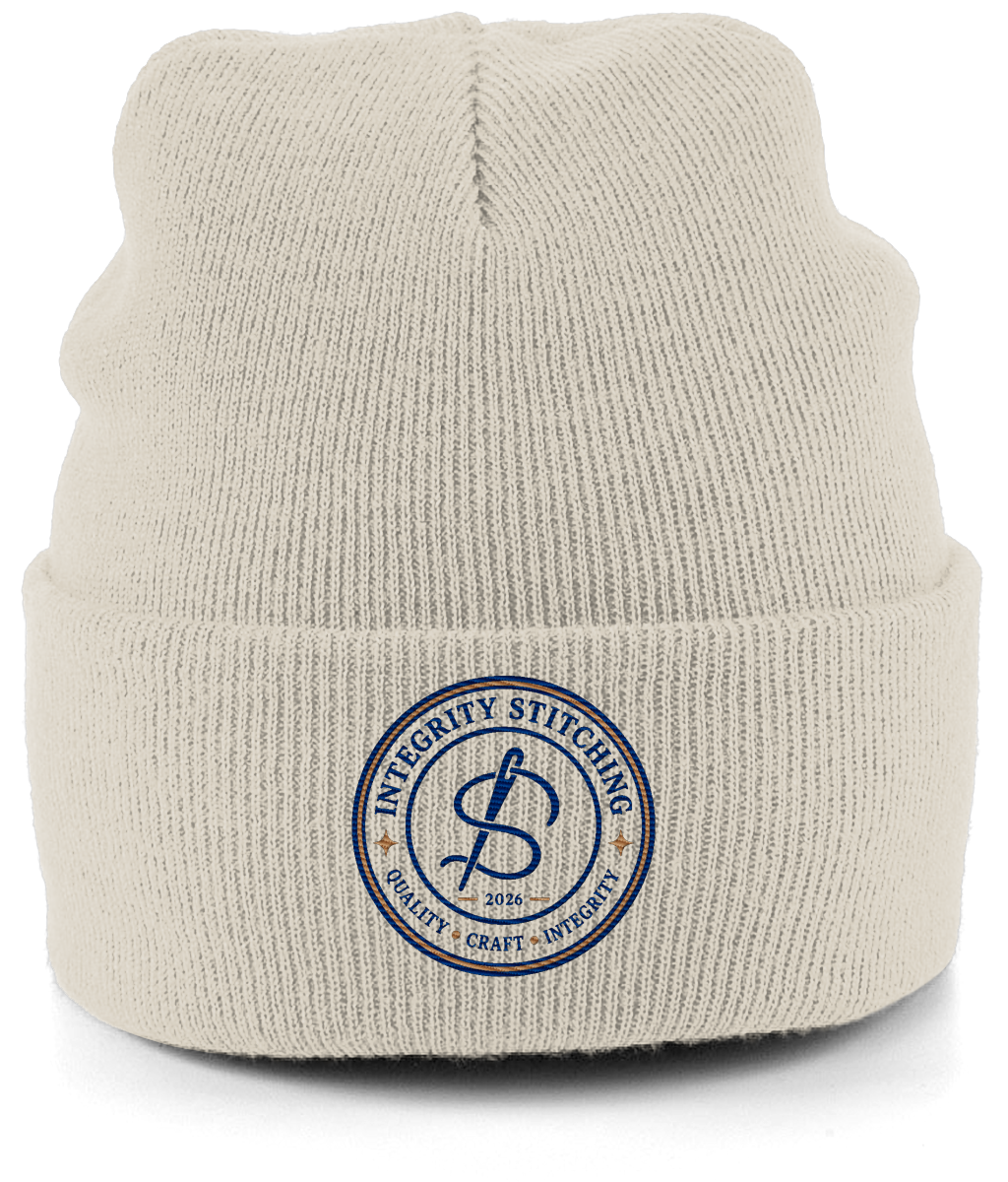 The Standard embroidered cuffed beanie colour option