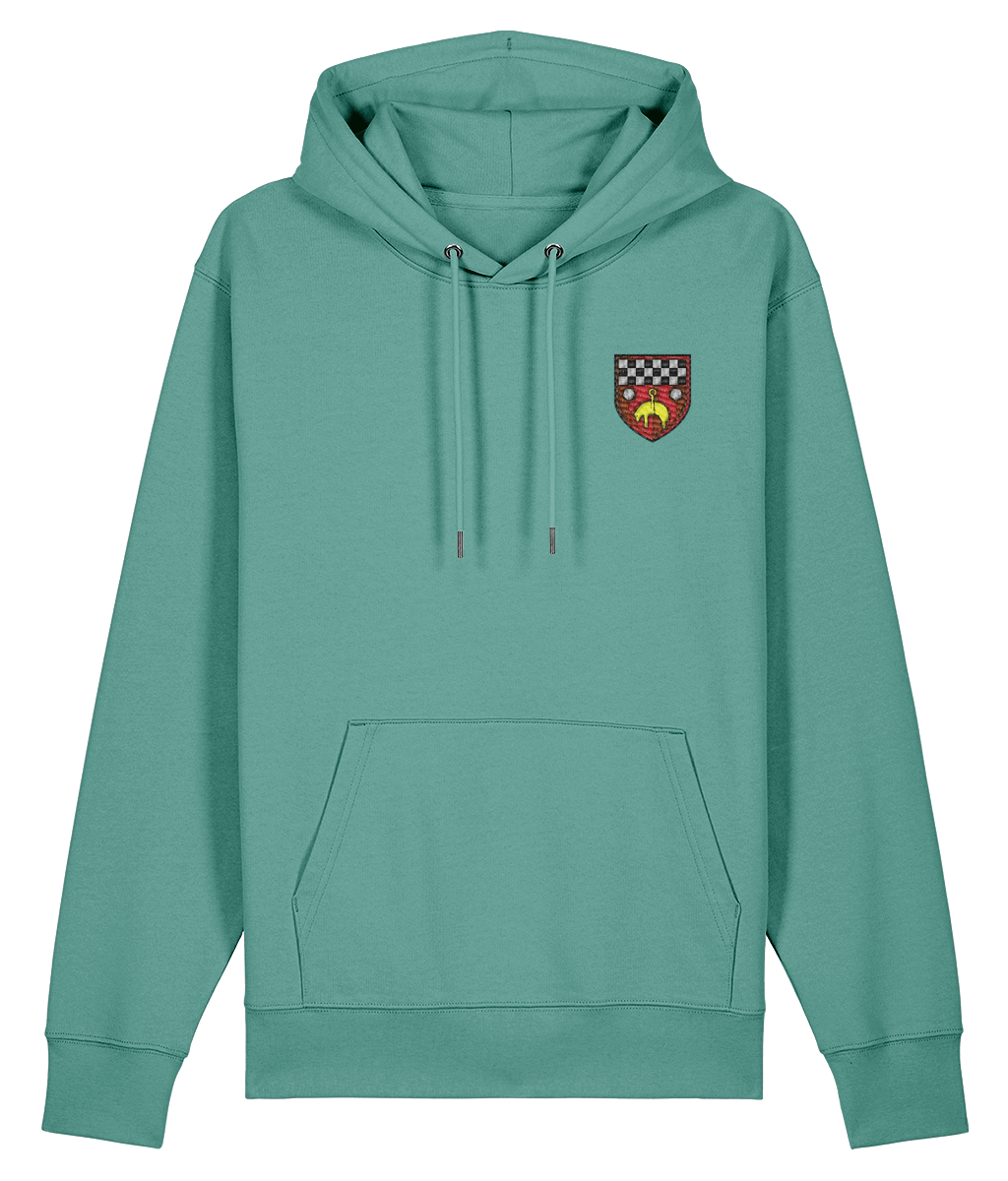 Skipton RFC Minis & Juniors Organic Adult Hoodie with club crest on the left chest