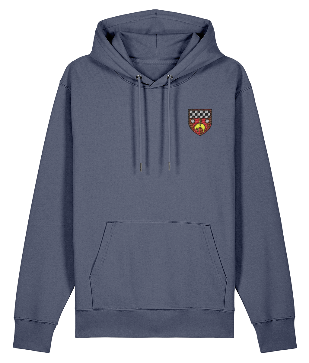 Skipton RFC Minis & Juniors Organic Adult Hoodie with club crest on the left chest