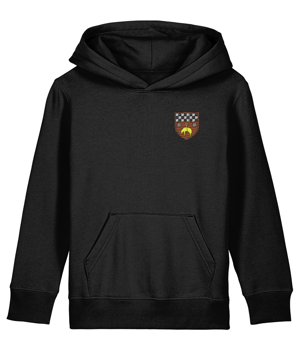 Skipton RFC Minis & Juniors Organic Kids Hoodie with club crest on the left chest