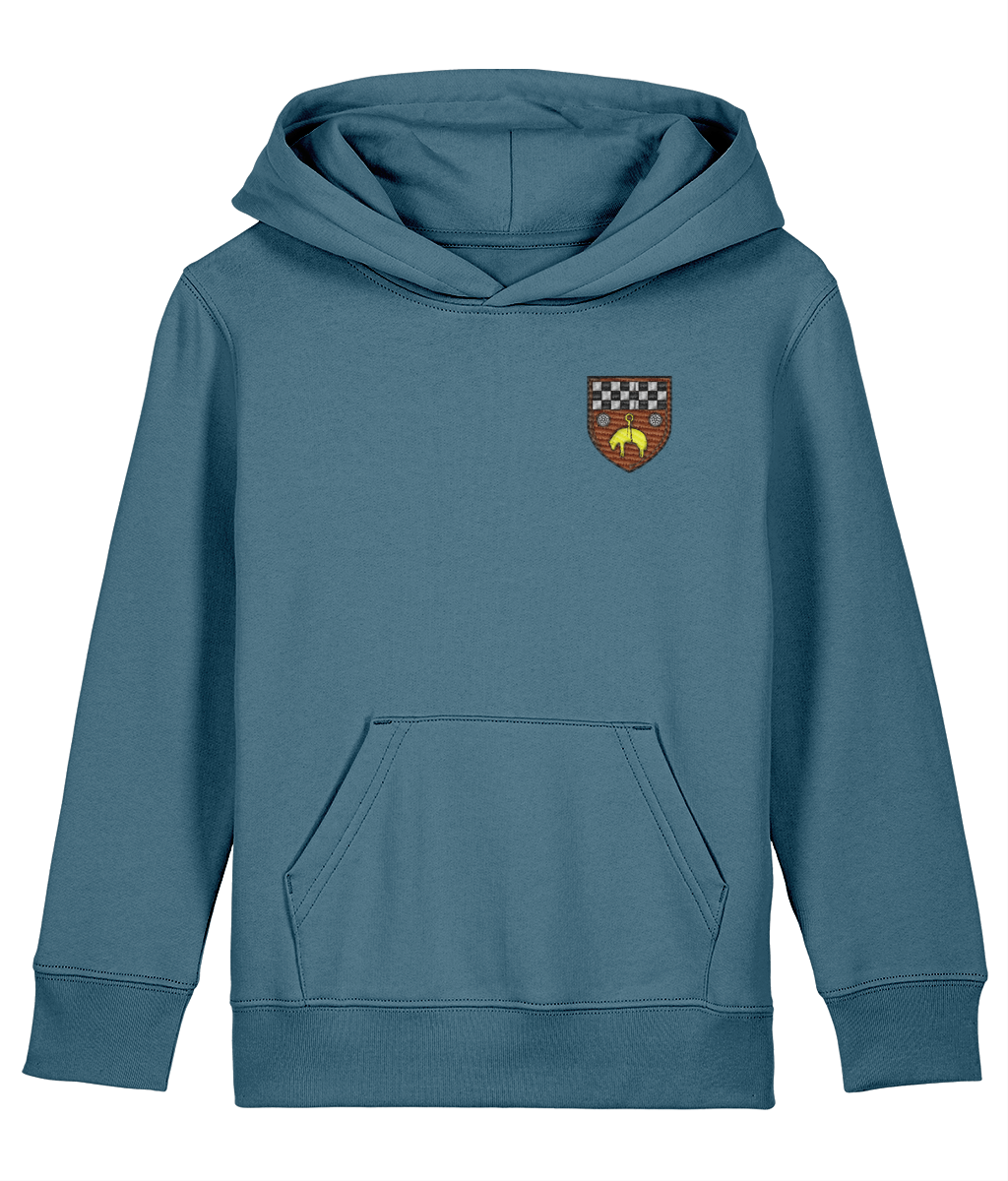 Skipton RFC Minis & Juniors Organic Kids Hoodie with club crest on the left chest