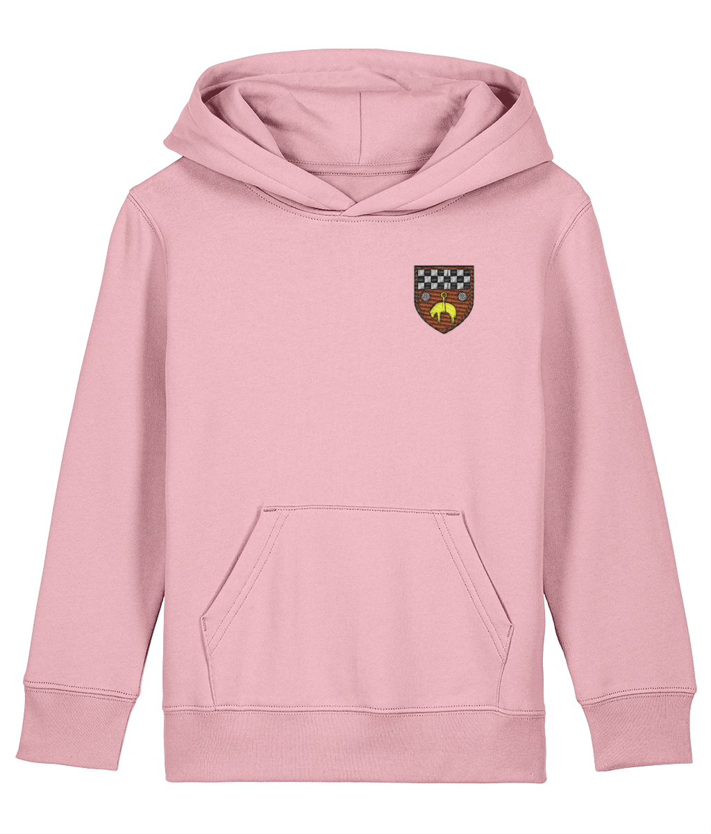 Skipton RFC Minis & Juniors Organic Kids Hoodie with club crest on the left chest