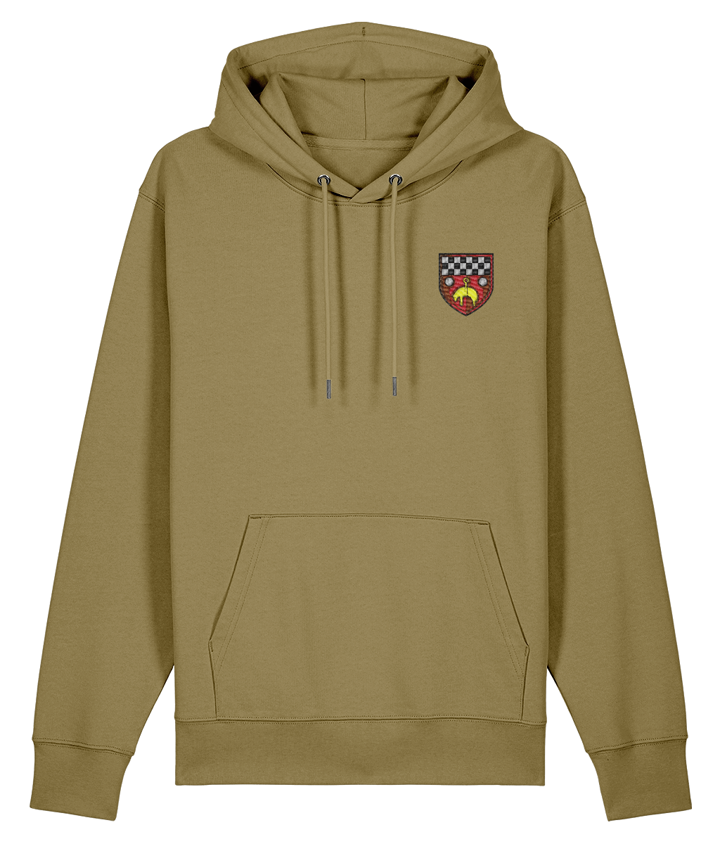 Skipton RFC Minis & Juniors Organic Adult Hoodie with club crest on the left chest