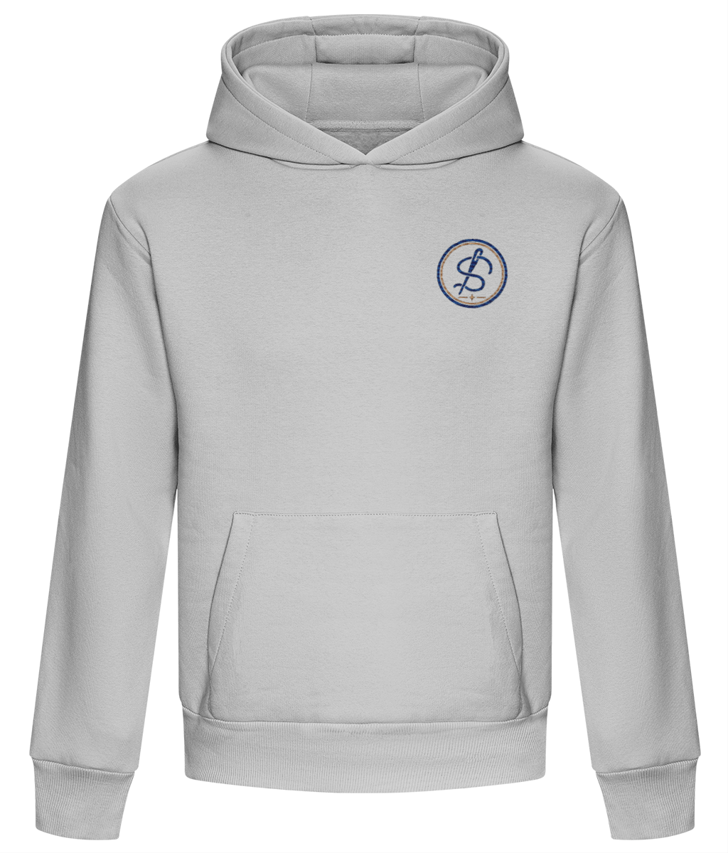 Integrity Mark embroidered heavyweight boxy hoodie colour option