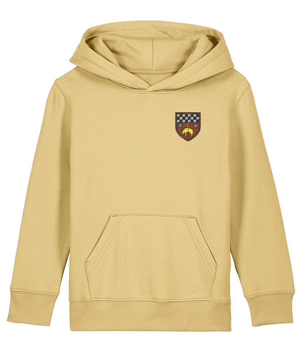 Skipton RFC Minis & Juniors Organic Kids Hoodie with club crest on the left chest