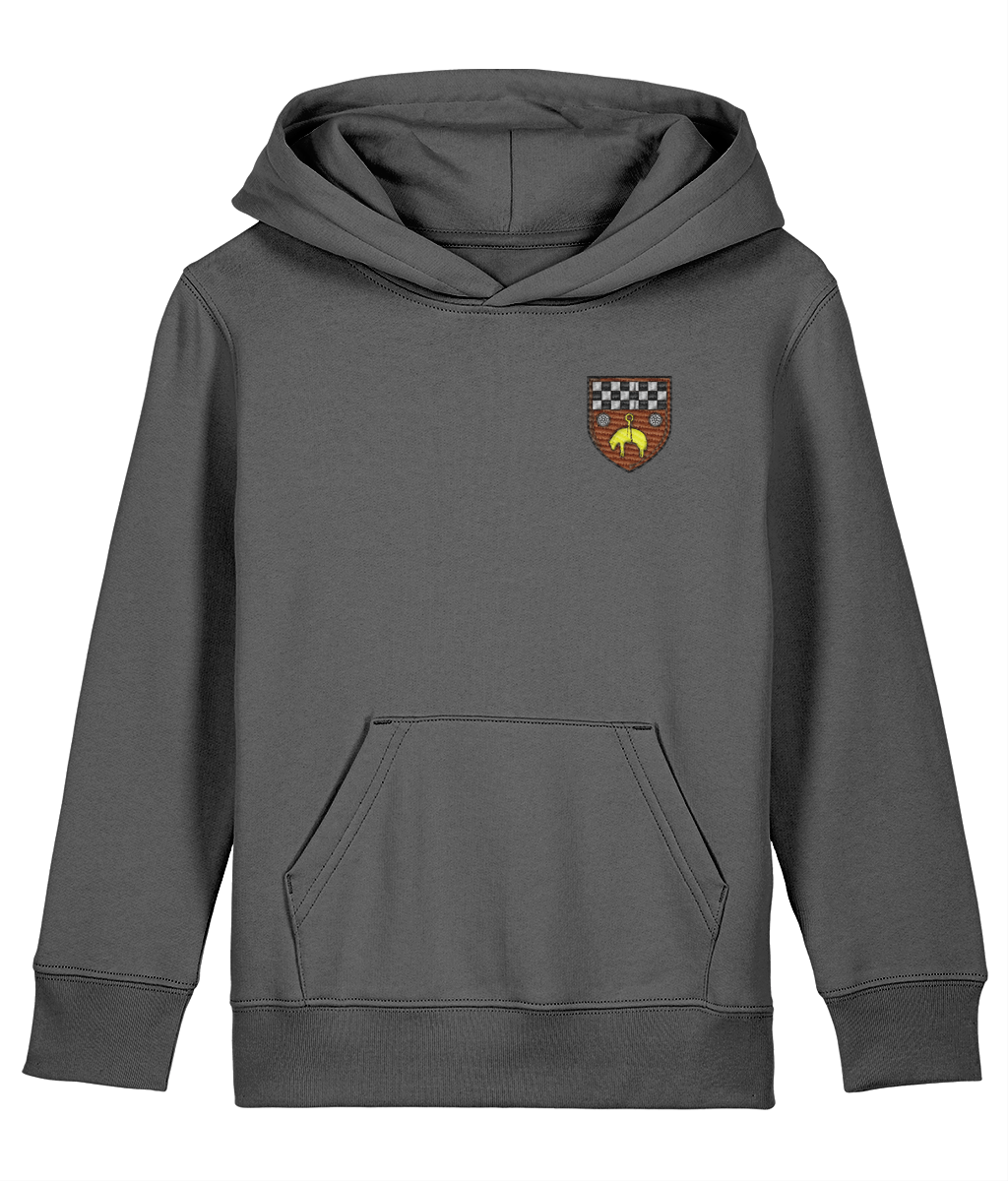 Skipton RFC Minis & Juniors Organic Kids Hoodie with club crest on the left chest