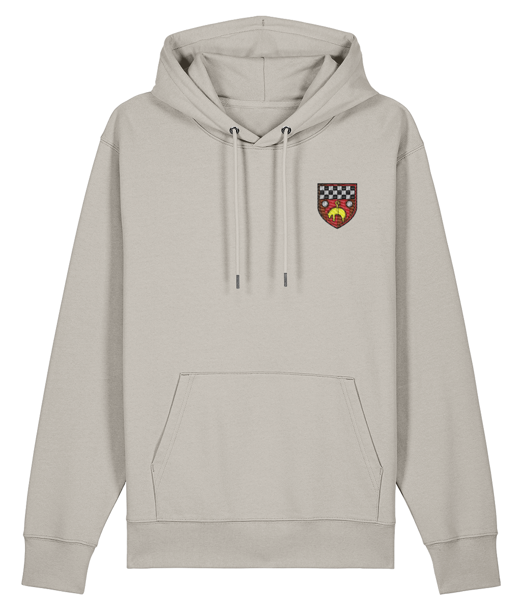 Skipton RFC Minis & Juniors Organic Adult Hoodie with club crest on the left chest