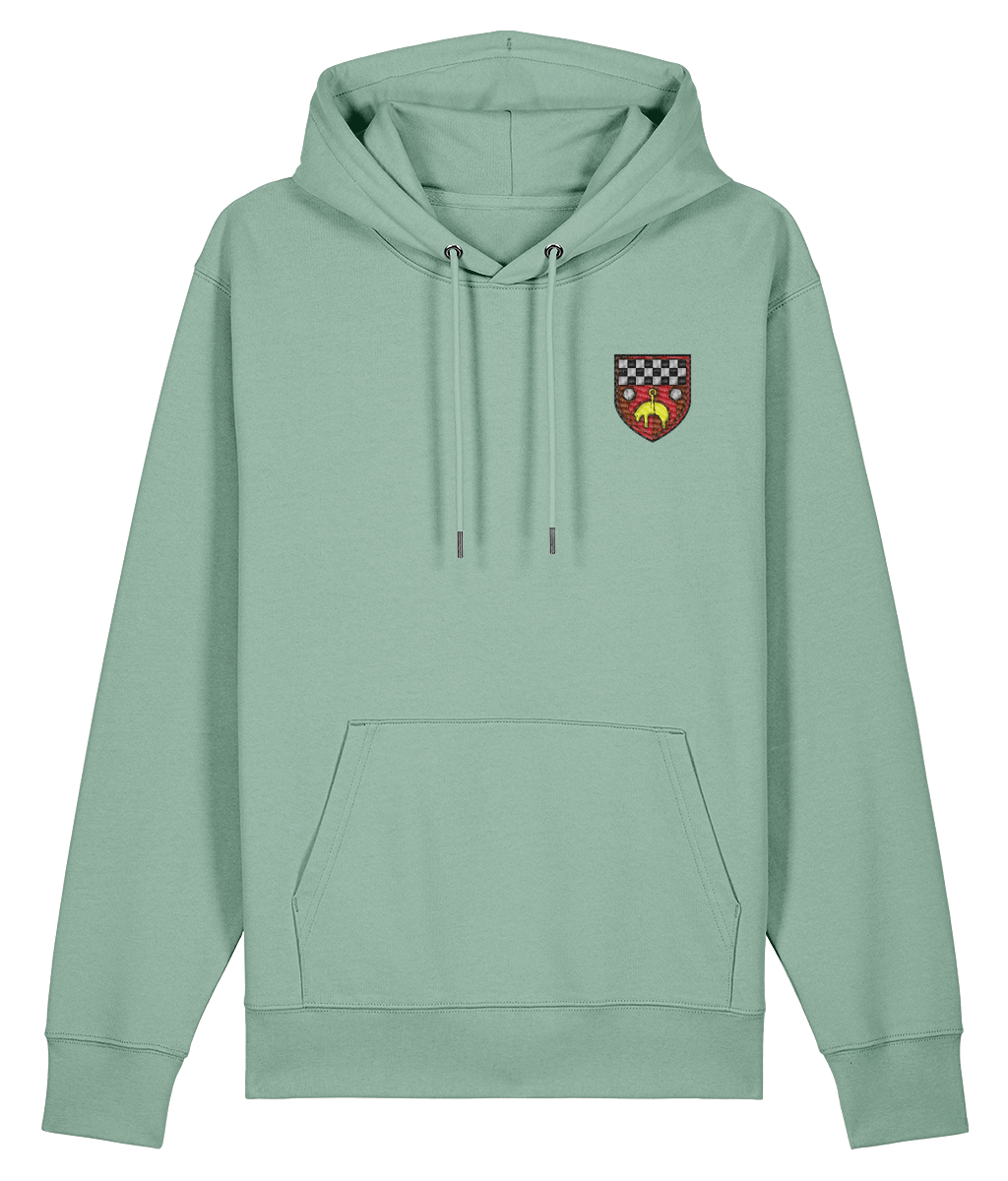 Skipton RFC Minis & Juniors Organic Adult Hoodie with club crest on the left chest