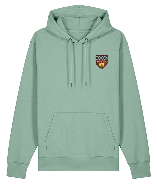 Skipton RFC Minis & Juniors Organic Adult Hoodie with club crest on the left chest