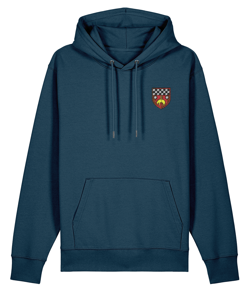 Skipton RFC Minis & Juniors Organic Adult Hoodie with club crest on the left chest