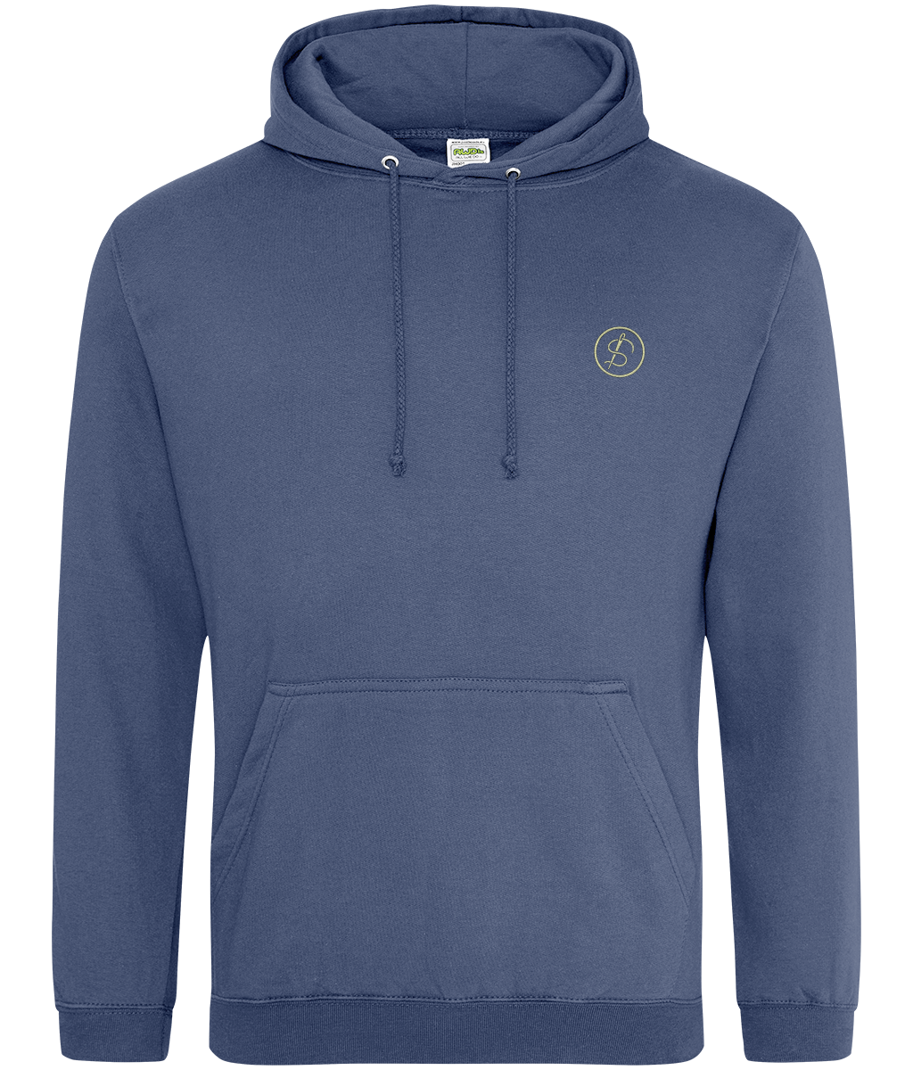 24 Inch Gauge Tools of Integrity hoodie front view on an AWDIS College Hoodie colour option