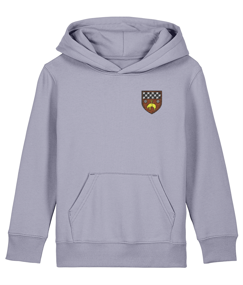 Skipton RFC Minis & Juniors Organic Kids Hoodie with club crest on the left chest