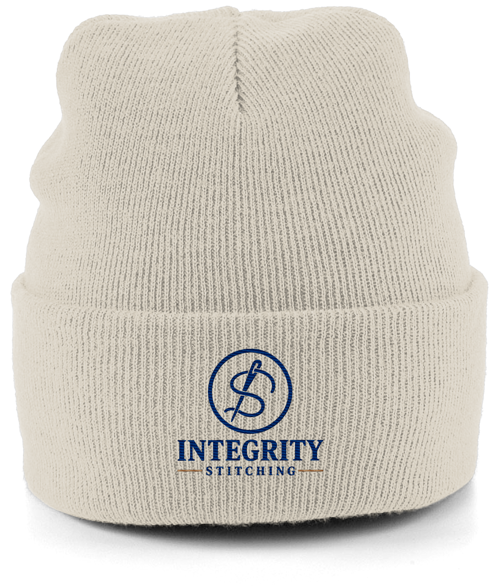 The Signature embroidered cuffed beanie colour option