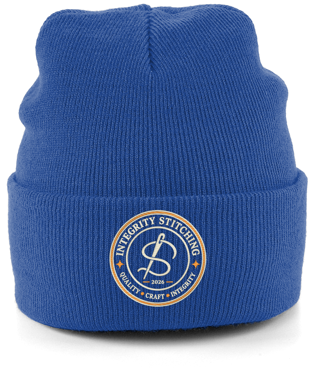 The Standard embroidered cuffed beanie colour option