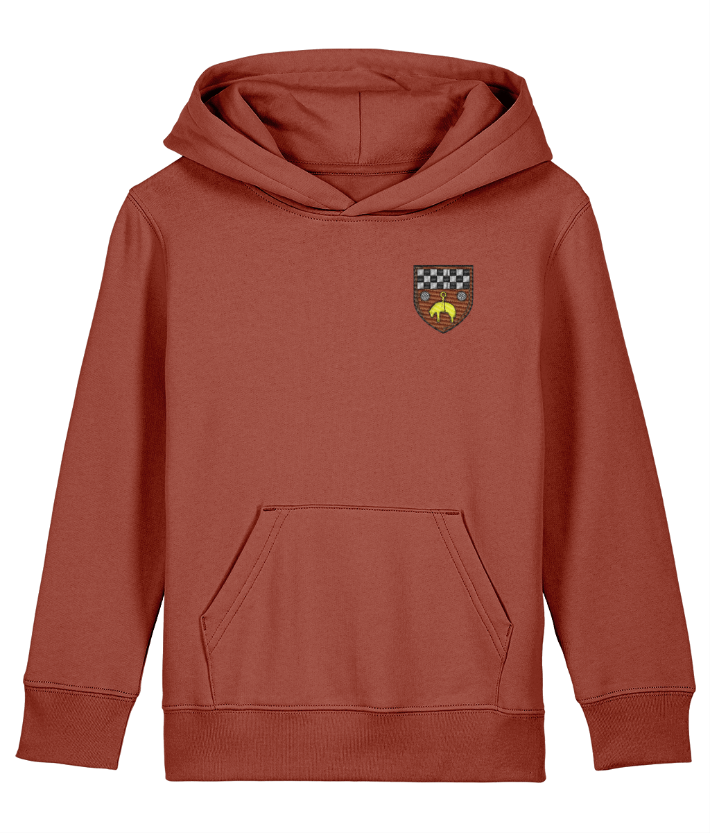 Skipton RFC Minis & Juniors Organic Kids Hoodie with club crest on the left chest