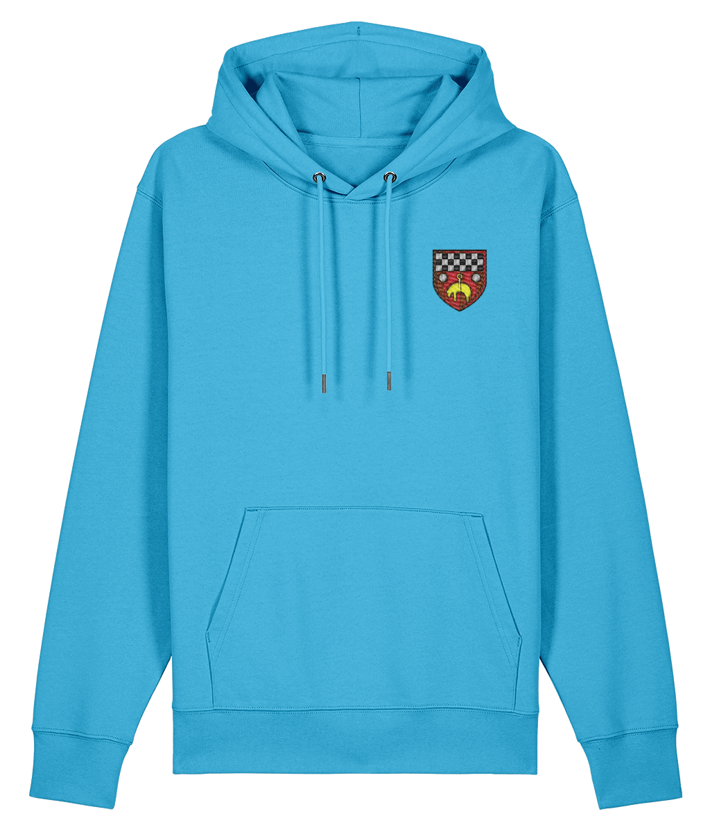 Skipton RFC Minis & Juniors Organic Adult Hoodie with club crest on the left chest
