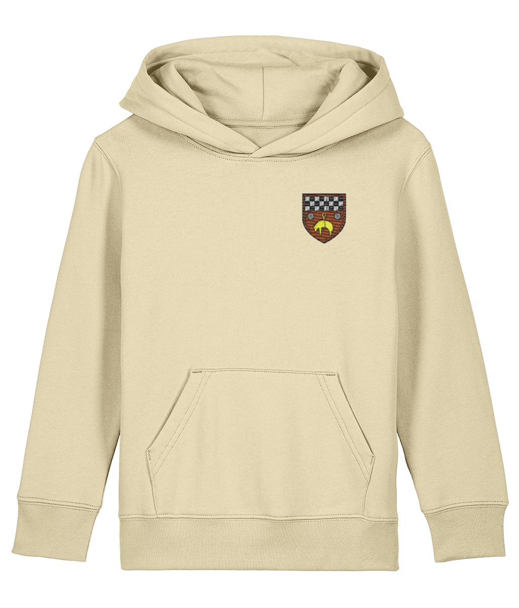 Skipton RFC Minis & Juniors Organic Kids Hoodie with club crest on the left chest