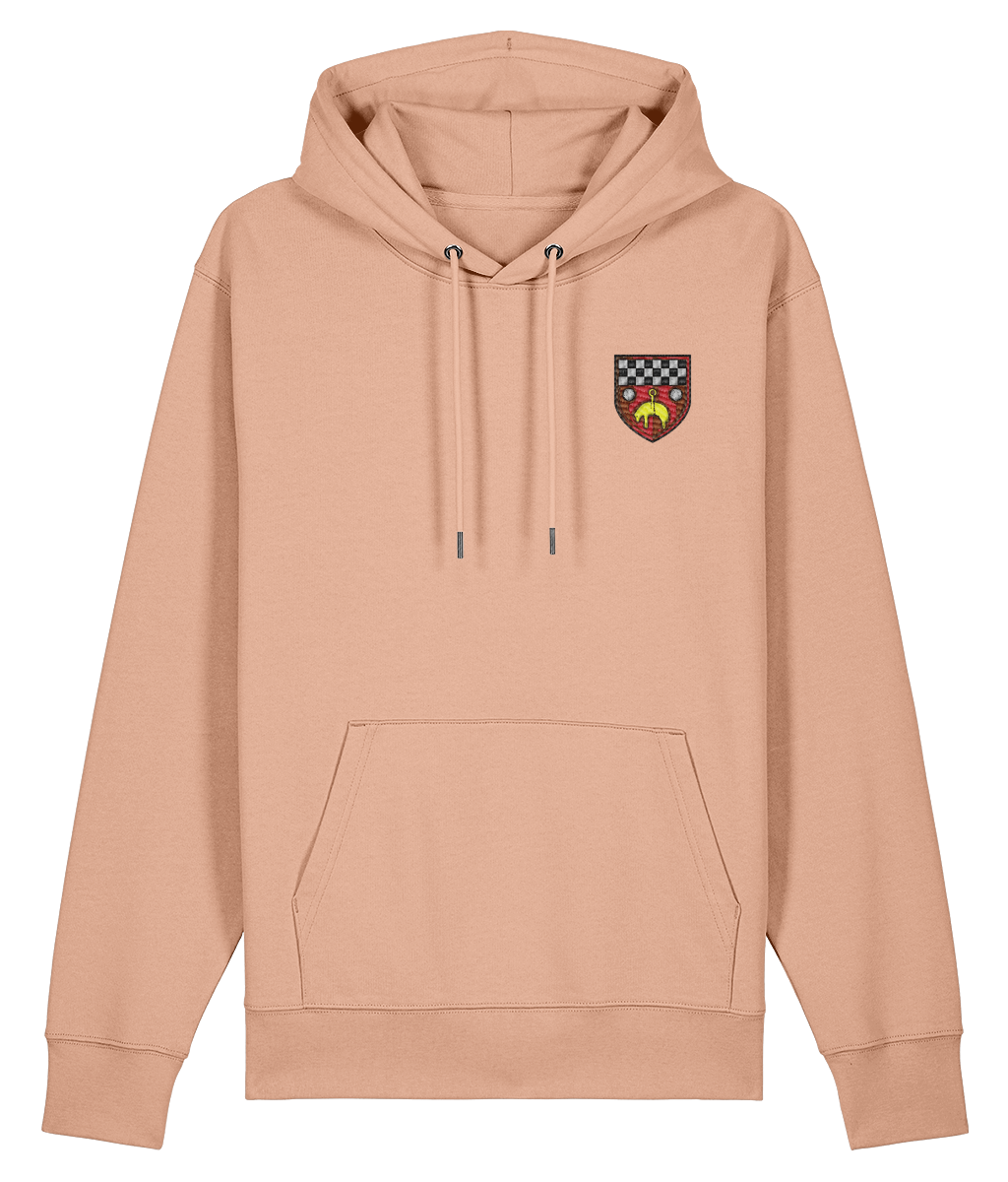 Skipton RFC Minis & Juniors Organic Adult Hoodie with club crest on the left chest