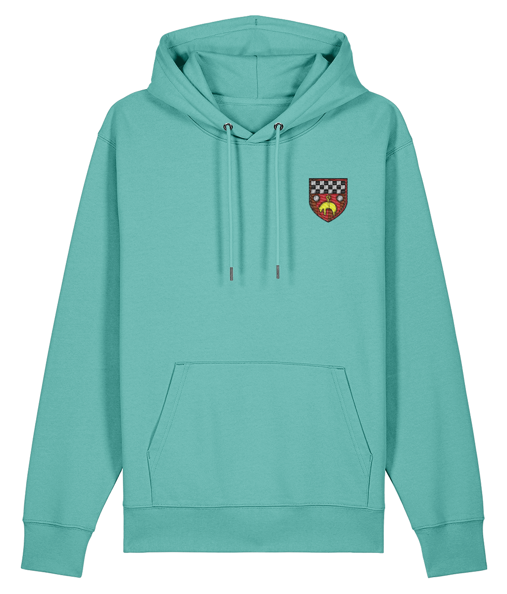 Skipton RFC Minis & Juniors Organic Adult Hoodie with club crest on the left chest