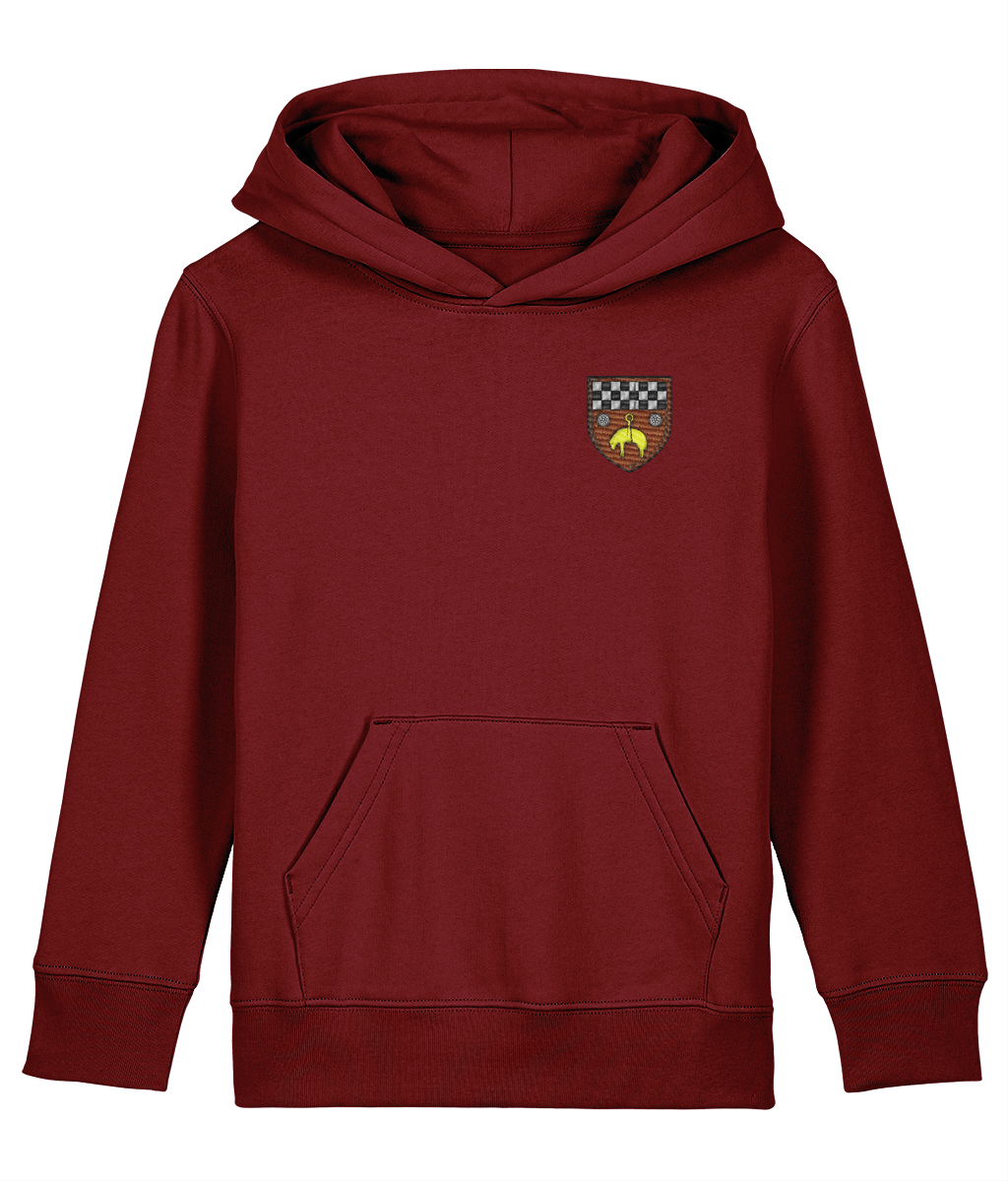 Skipton RFC Minis & Juniors Organic Kids Hoodie with club crest on the left chest