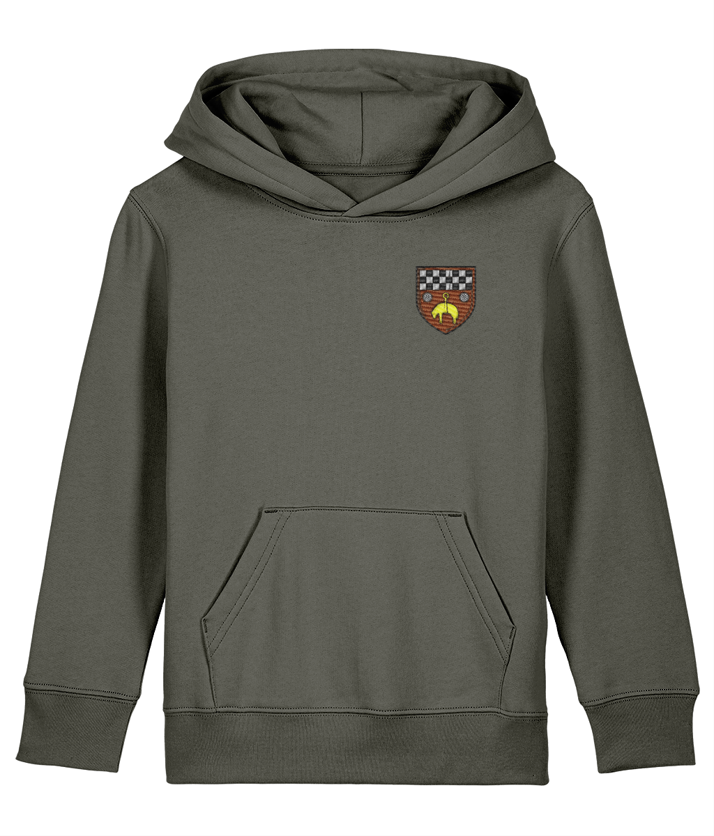 Skipton RFC Minis & Juniors Organic Kids Hoodie with club crest on the left chest