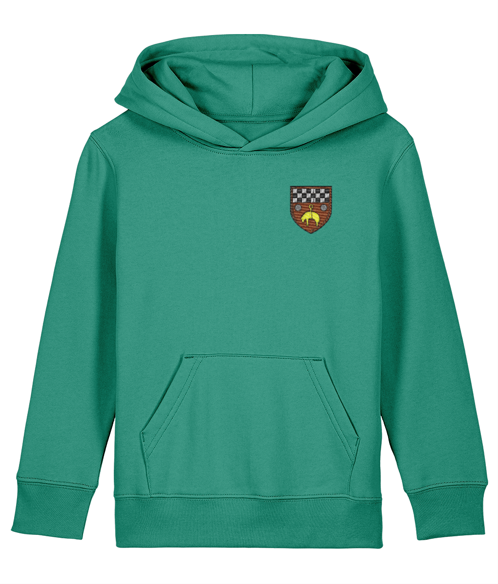 Skipton RFC Minis & Juniors Organic Kids Hoodie with club crest on the left chest