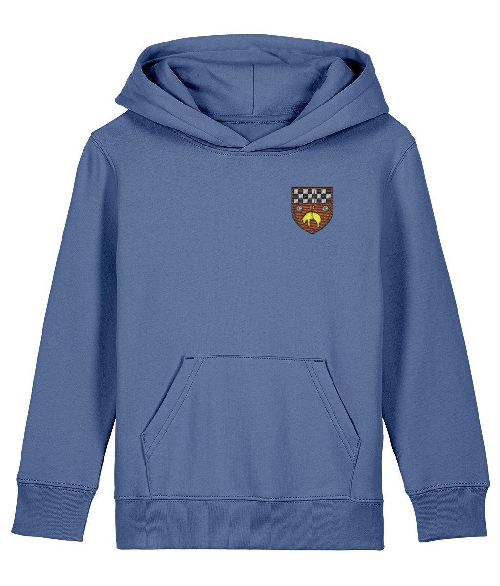 Skipton RFC Minis & Juniors Organic Kids Hoodie with club crest on the left chest