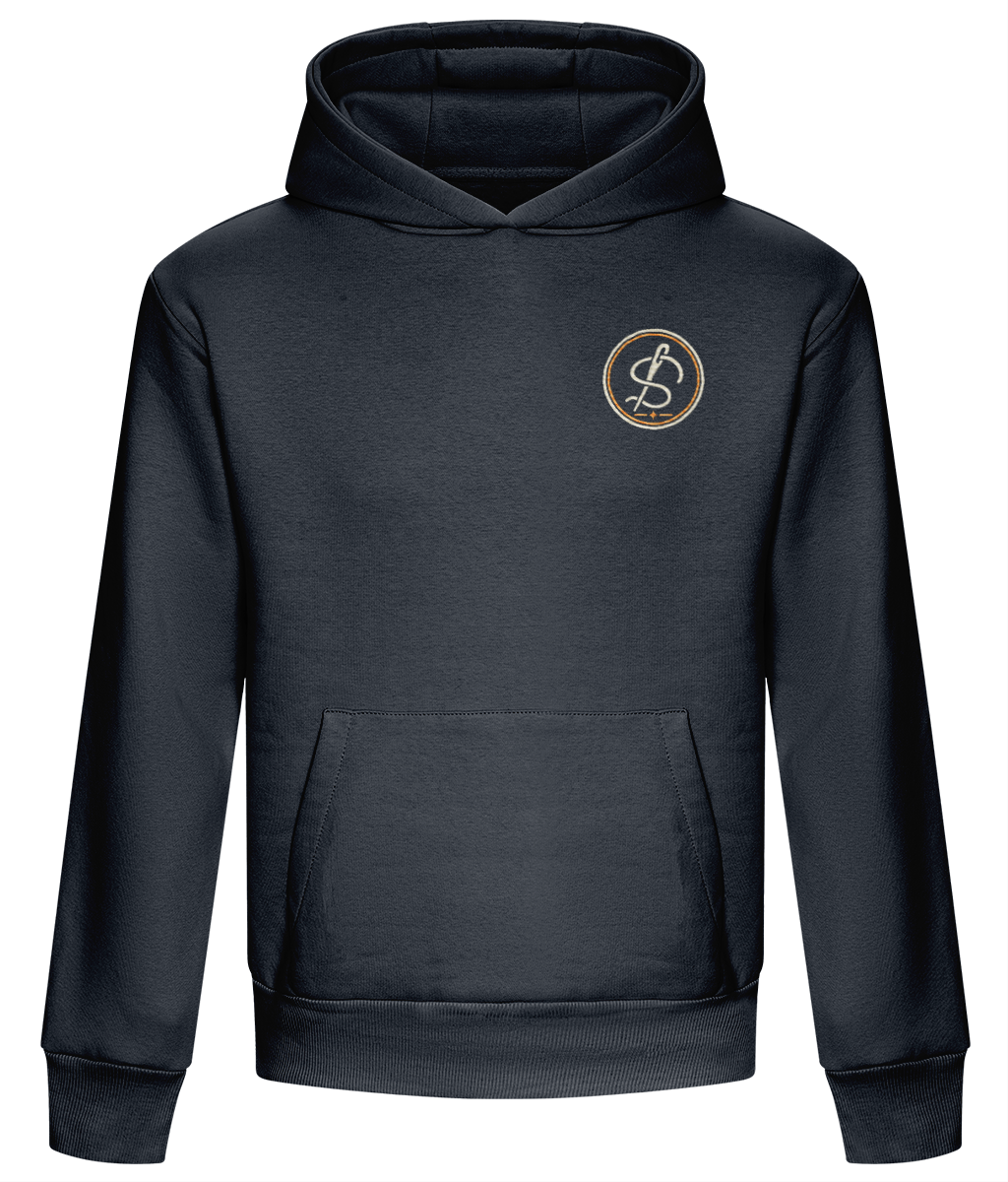 Integrity Mark embroidered heavyweight boxy hoodie colour option