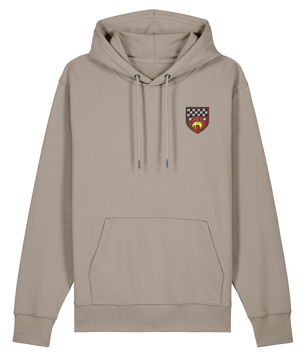 Skipton RFC Minis & Juniors Organic Adult Hoodie with club crest on the left chest