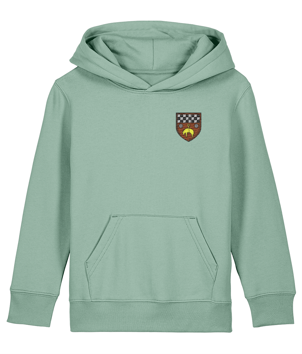 Skipton RFC Minis & Juniors Organic Kids Hoodie with club crest on the left chest