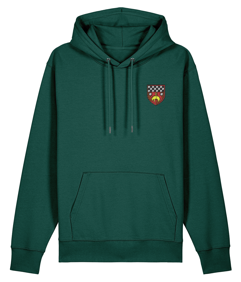 Skipton RFC Minis & Juniors Organic Adult Hoodie with club crest on the left chest