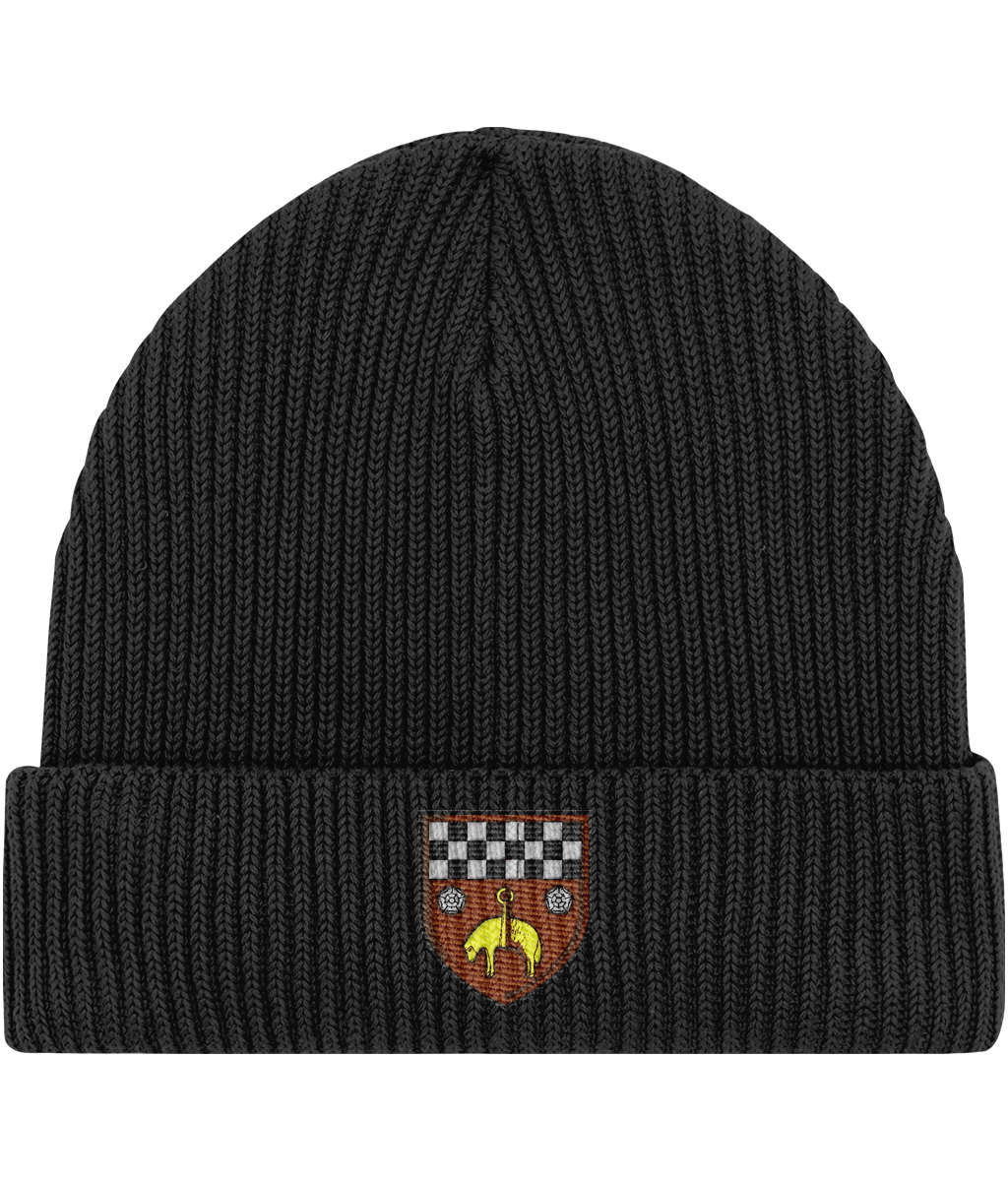 Skipton RFC Minis & Juniors Fisherman Beanie with club crest on the front