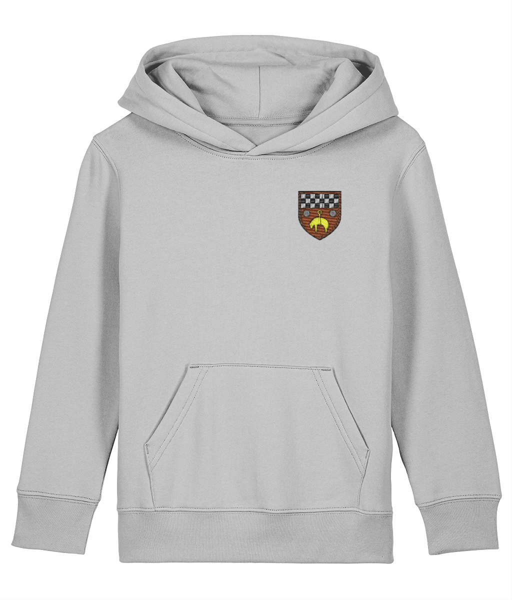Skipton RFC Minis & Juniors Organic Kids Hoodie with club crest on the left chest
