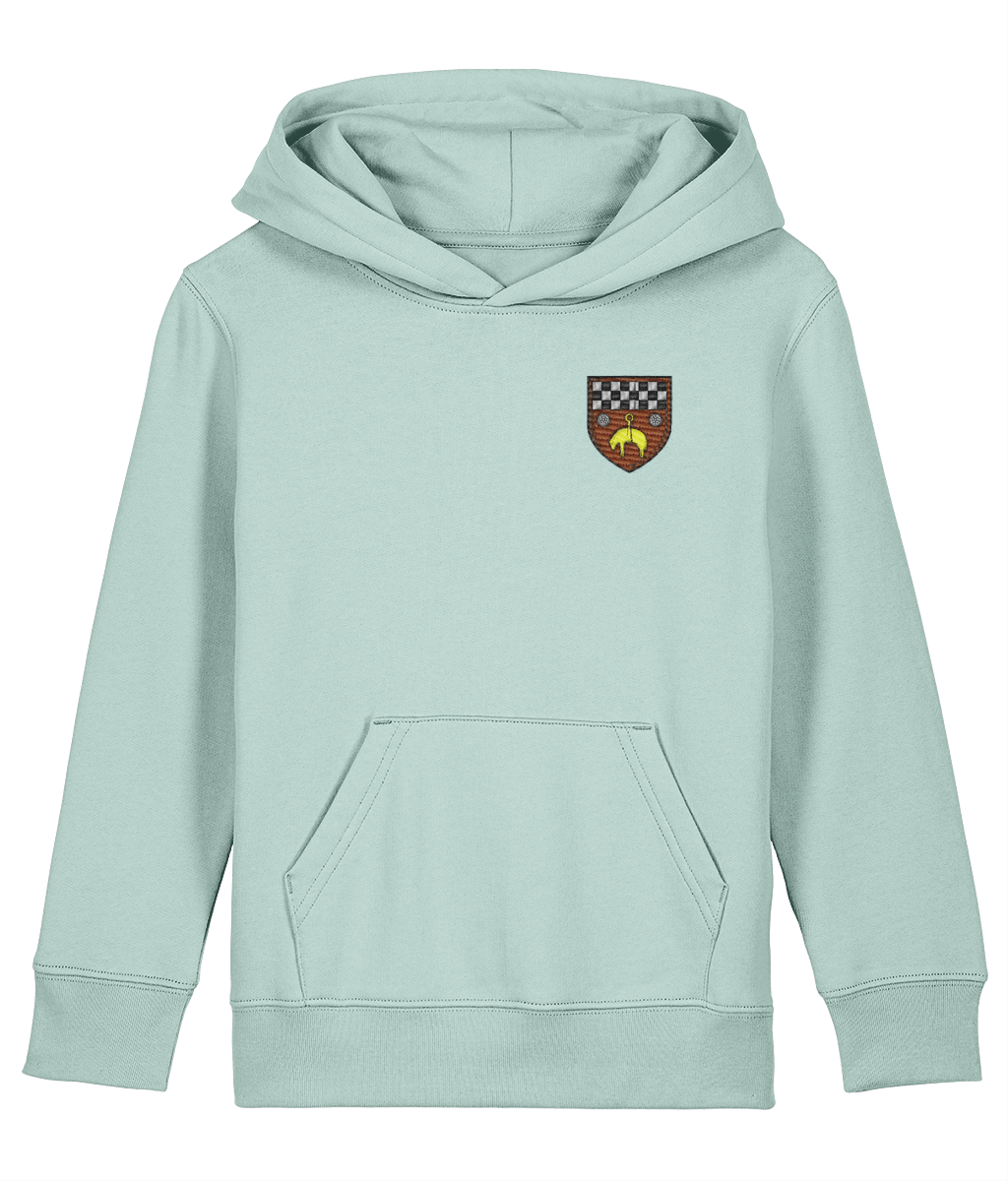 Skipton RFC Minis & Juniors Organic Kids Hoodie with club crest on the left chest